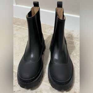 COACH Jayla Chelsea Leather Ankle Boots (Size 7.5 B).